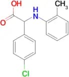 2-(4-Chlorophenyl)-2-(o-tolylamino)acetic acid