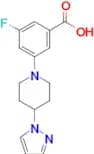 3-(4-(1H-Pyrazol-1-yl)piperidin-1-yl)-5-fluorobenzoic acid