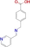4-[[(E)-(3-Pyridinylmethylene)amino]methyl]benzoic acid