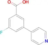 3-Fluoro-5-(4-pyridinyl)benzoic acid