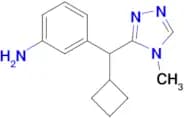 3-(Cyclobutyl(4-methyl-4H-1,2,4-triazol-3-yl)methyl)aniline