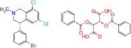 (S)-4-(3-bromophenyl)-6,8-dichloro-2-methyl-1,2,3,4-tetrahydroisoquinoline (2S,3S)-2,3-bis(benzoyl…