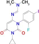 N’-[1-Cyclopropyl-3-(2-fluoro-4-iodophenyl)-2,6-dioxo-1,2,3,6-tetrahydropyrimidin-4-yl]-N,N-dimeth…