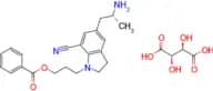 (R)-3-(5-(2-aminopropyl)-7-cyanoindolin-1-yl)propyl benzoate (2R,3R)-2,3-dihydroxysuccinate