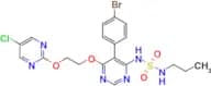 N-[5-(4-Bromophenyl)-6-[2-[(5-chloro-2-pyrimidinyl)oxy]ethoxy]-4- pyrimidinyl]-N'-propylsulfamide
