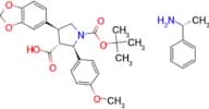 (R)-1-phenylethanamine (2R,3R,4S)-4-(benzo[d][1,3]dioxol-5-yl)-1-(tert-butoxycarbonyl)-2-(4-methox…