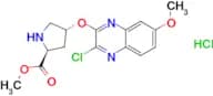 Methyl (2S)-4-((3-chloro-7-methoxyquinoxalin-2-yl)oxy)pyrrolidine-2-carboxylate hydrochloride