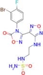 N-[2-[[4-[4-(3-Bromo-4-fluorophenyl)-4,5-dihydro-5-oxo-1,2,4-oxadiazol-3-yl]-1,2,5-oxadiazol-3-yl]…
