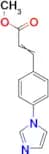 (E)-methyl 3-(4-((1H-imidazol-1-yl)methyl)phenyl)acrylate
