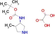 rel-tert-Butyl (3R,4R)-4-methylpyrrolidin-3-ylcarbamate oxalate