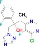 6-Chloro-α-(2,4-difluorophenyl)-5-fluoro-β-methyl-α-(1H-1,2,4-triazol-1-ylmethyl)-4-pyrimidineetha…