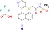 2-((3-(4-Cyanonaphthalen-1-yl)pyridin-4-yl)thio)-N-(methylsulfonyl)acetamide 2,2,2-trifluoroacetate