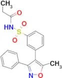 N-((3-(5-Methyl-3-phenylisoxazol-4-yl)phenyl)sulfonyl)propionamide (Palbociclib Impurity)