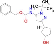 Rel-Benzyl (1-(tert-butyl)-3-((1S,3S)-3-hydroxycyclopentyl)-1H-pyrazol-5-yl)carbamate