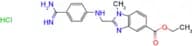 Ethyl 2-(((4-carbamimidoylphenyl)amino)methyl)-1-methyl-1H-benzo[d]imidazole-5-carboxylate hydroch…