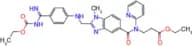 Ethyl 3-(2-(((4-(N-(ethoxycarbonyl)carbamimidoyl)phenyl)amino)methyl)-1-methyl-N-(pyridin-2-yl)-1H…