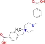 1,4-Bis(4-carboxybenzyl)-1-methylpiperazin-1-ium (Imatinib Impurity)