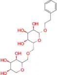 (2R,3R,4R,5S,6R)-2-phenethoxy-6-((((3R,4R,5R)-3,4,5-trihydroxytetrahydro-2H-pyran-2-yl)methoxy)met…