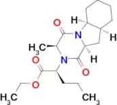 (S)-Ethyl 2-((3S,5aS,9aS,10aS)-3-methyl-1,4-dioxodecahydropyrazino[1,2-a]indol-2(1H)-yl)pentanoate…