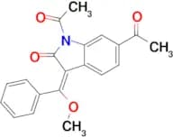 1,1'-(3-(Methoxy(phenyl)methylene)-2-oxoindoline-1,6-diyl)bis(ethan-1-one)