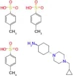 Rel-(1R,4R)-4-(4-(Cyclopropylmethyl)piperazin-1-yl)cyclohexan-1-amine tris(4-methylbenzenesulfonat…