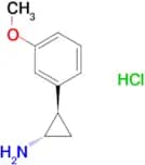 trans-(1S,2R)-2-(3-Methoxyphenyl)cyclopropanamine hydrochloride