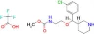 Methyl 2-((R)-(3-chlorophenyl)((R)-piperidin-3-yl)methoxy)ethylcarbamate (2,2,2-trifluoroacetate)