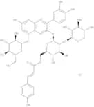 Cyanidin-3-O-(6''-coumaroyl)-sambubioside 5-O-glucoside chloride