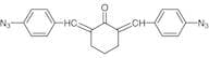 2,6-Bis(4-azidobenzylidene)cyclohexanone (wetted with ca. 30% Water) (unit weight on dry weight ba…