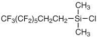 Chlorodimethyl(3,3,4,4,5,5,6,6,7,7,8,8,8-tridecafluoro-n-octyl)silane (stabilized with Copper chip)