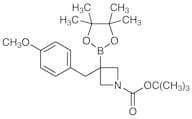 tert-Butyl 3-(4-Methoxybenzyl)-3-(4,4,5,5-tetramethyl-1,3,2-dioxaborolan-2-yl)azetidine-1-carboxyl…
