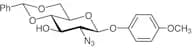 4-Methoxyphenyl 2-Azido-4,6-O-benzylidene-2-deoxy-β-D-glucopyranoside