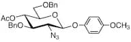 4-Methoxyphenyl 4-O-Acetyl-2-azido-3,6-di-O-benzyl-2-deoxy-β-D-glucopyranoside
