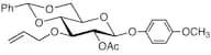 4-Methoxyphenyl 2-O-Acetyl-3-O-allyl-4,6-O-benzylidene-β-D-glucopyranoside