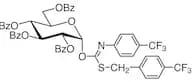 2,3,4,6-Tetra-O-benzoyl-α-D-glucopyranosyl p-Trifluoromethylbenzylthio-N-(p-trifluoromethylphenyl)…