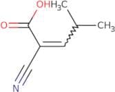 2-Cyano-4-methylpent-2-enoic acid