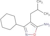 3-Cyclohexyl-4-(2-methylpropyl)-1,2-oxazol-5-amine