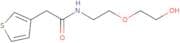 N-[2-(2-Hydroxyethoxy)ethyl]-2-(thiophen-3-yl)acetamide