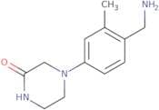 4-[4-(Aminomethyl)-3-methylphenyl]piperazin-2-one
