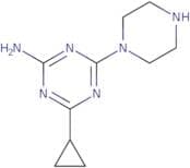 4-Cyclopropyl-6-(piperazin-1-yl)-1,3,5-triazin-2-amine