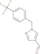 1-{[4-(Trifluoromethyl)phenyl]methyl}-1H-pyrazole-4-carbaldehyde