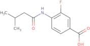 3-Fluoro-4-(3-methylbutanamido)benzoic acid