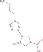1-[1-(2-Methoxyethyl)-1H-pyrazol-4-yl]-5-oxopyrrolidine-3-carboxylic acid
