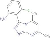 3-Chloro-2-{5,7-dimethyl-[1,2,4]triazolo[4,3-a]pyrimidin-3-yl}aniline