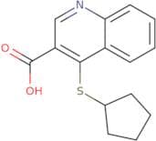 4-(Cyclopentylsulfanyl)quinoline-3-carboxylic acid