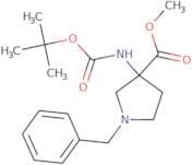 methyl 1-benzyl-3-{[(tert-butoxy)carbonyl]amino}pyrrolidine-3-carboxylate