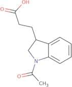 3-(1-Acetyl-2,3-dihydro-1H-indol-3-yl)propanoic acid
