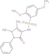 4-(((2,5-dimethoxyphenyl)sulfonyl)amino)-2,3-dimethyl-1-phenyl-3-pyrazolin-5-one