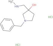 1-Benzyl-3-[(methylamino)methyl]pyrrolidin-3-ol dihydrochloride