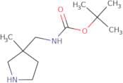 tert-butyl N-[(3-methylpyrrolidin-3-yl)methyl]carbamate